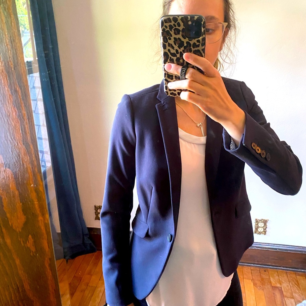 The Limited, navy suit jacket size 00